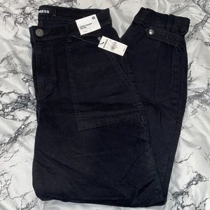 NWT Express High Rise Pants with Cinched Detail